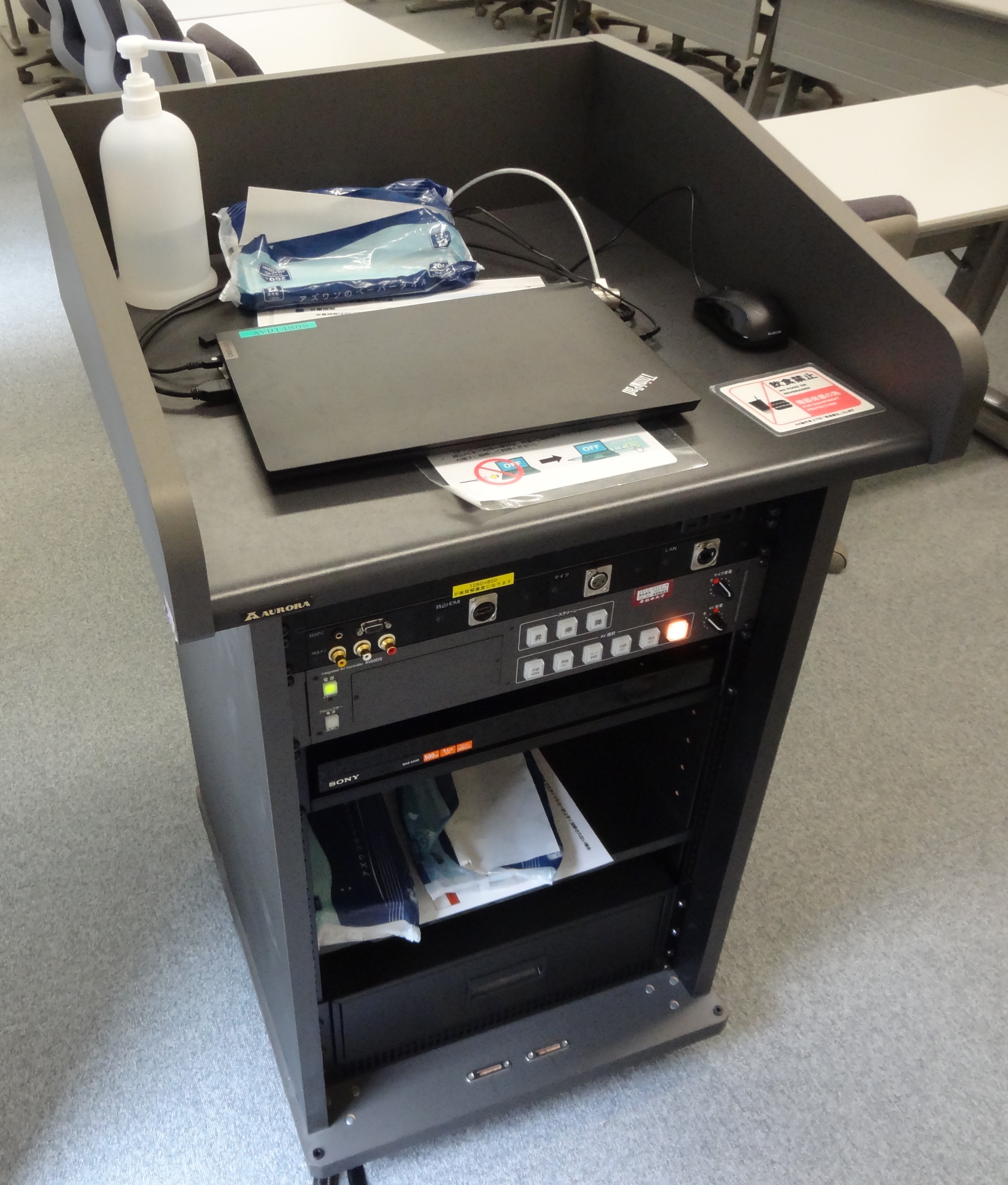E4　大塚化学 家具部門 電話台 教室機器環境_14号館8階 - Waseda IT Service Portal