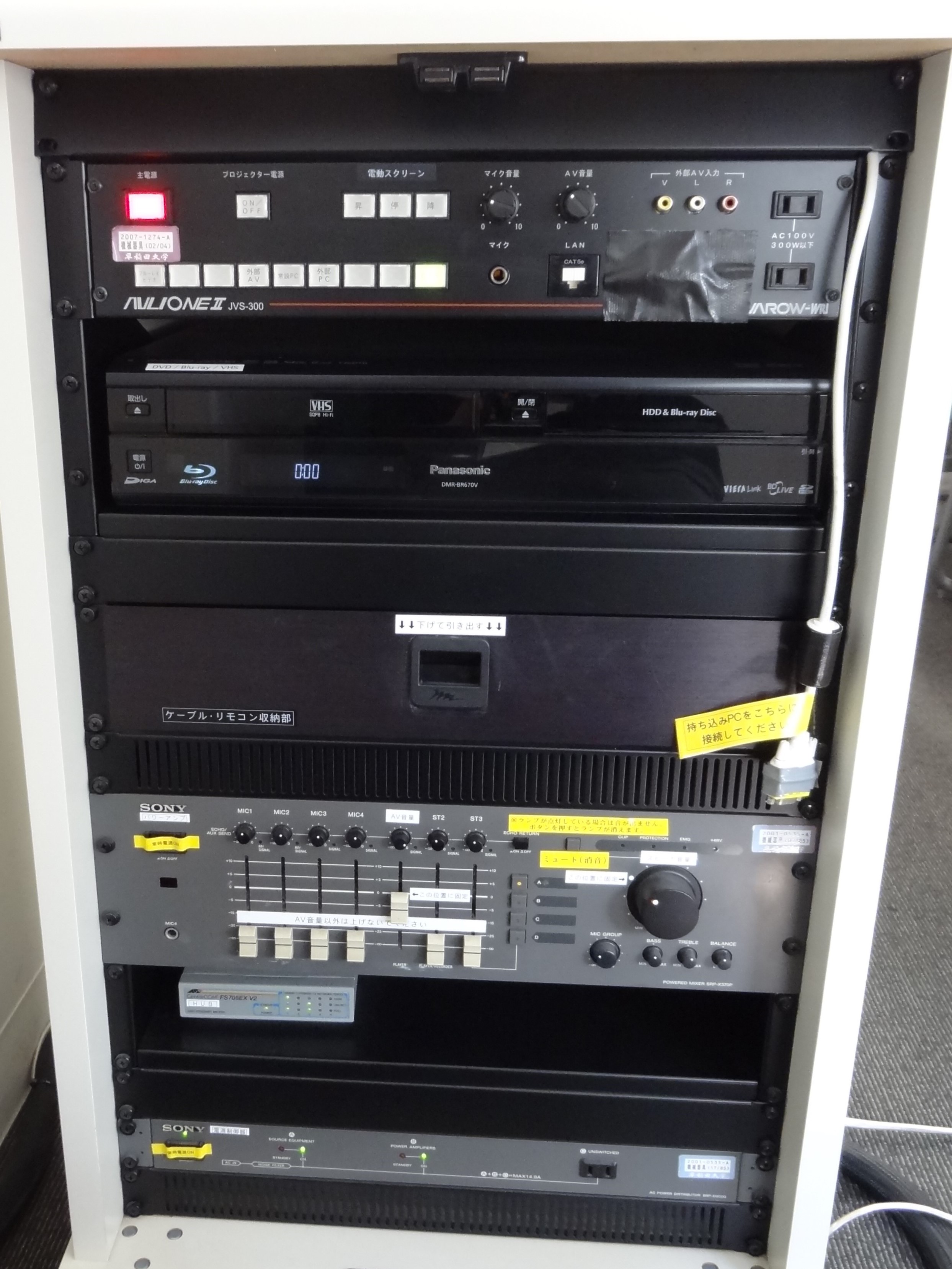 教室機器環境 7号館5階 - Waseda IT Service Portal