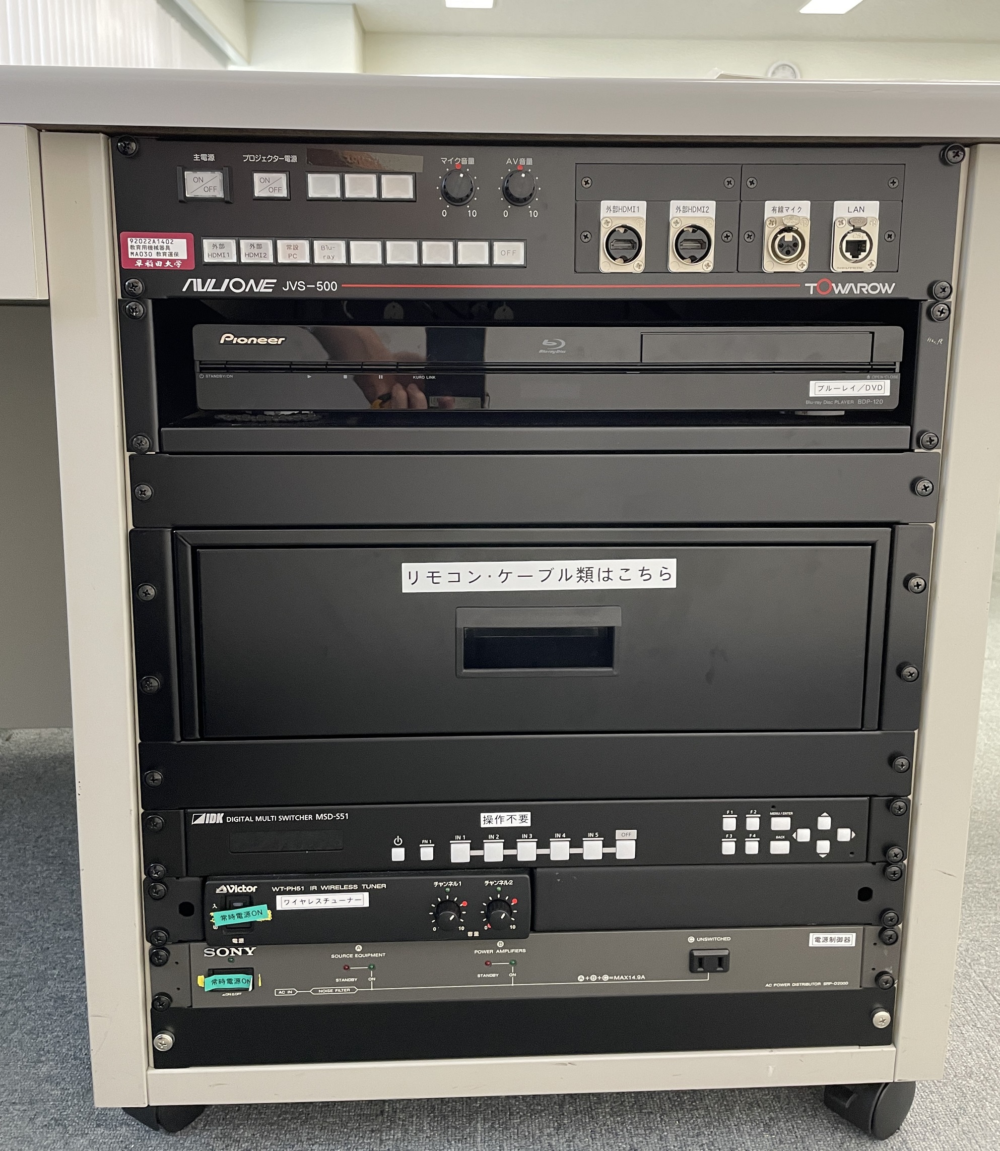 教室機器環境_19号館6階 - Waseda IT Service Portal